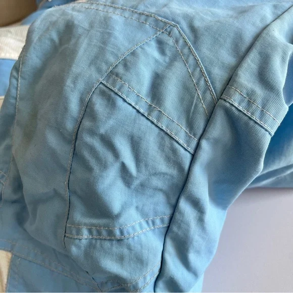 Obermeyer girls one piece snow ski suit 6 turbo board blue zip hood winter blue - Picture 13 of 16